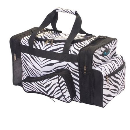 PIZZAZZ PERFORMANCE WEAR Pizzazz Performance Wear B500AP -ZEB -L B500AP Zebra Megaphone Duffle Bag - Zebra - Large B500APZEBL